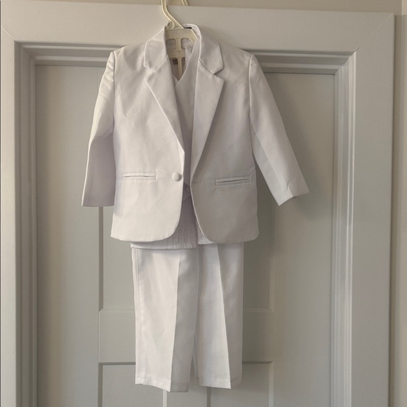 Other - Classic White Kids' Dress Suit - 3-Piece Blazer, Vest & Pants